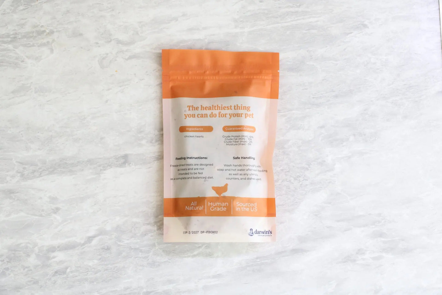 freeze-dried raw chicken hearts