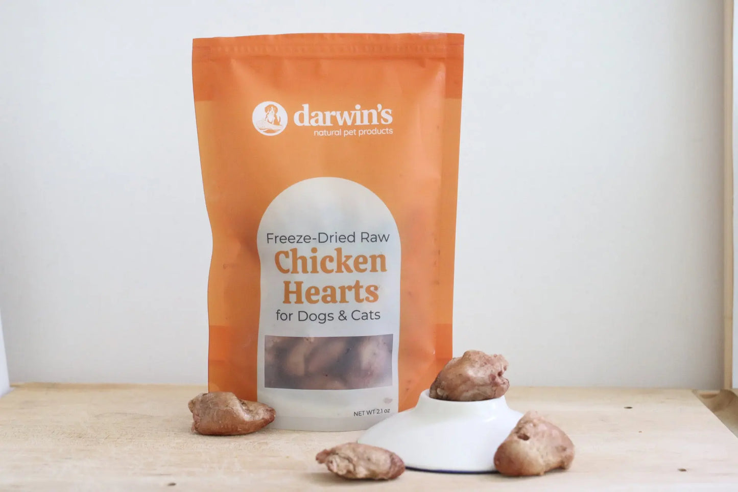 freeze-dried raw chicken hearts