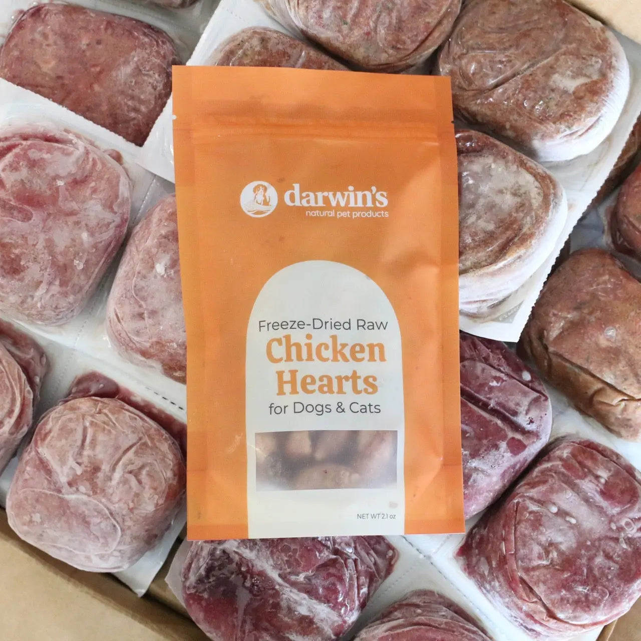 freeze-dried raw chicken hearts