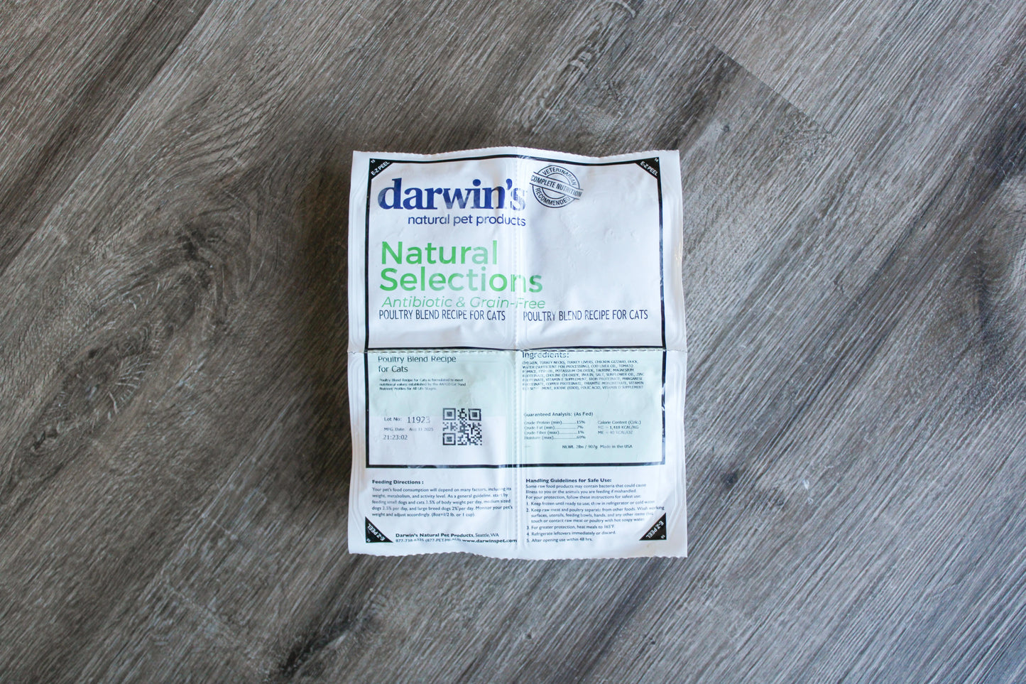 Natural Selections Raw Poultry Blend for Cats Darwin's