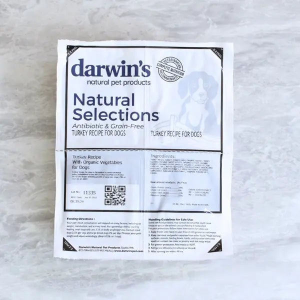 Natural Selections Turkey for Dogs Darwin's