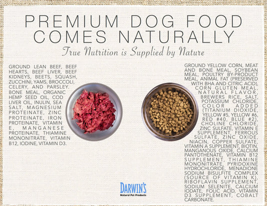 Premium Dog Food Comes Naturally darwinspet