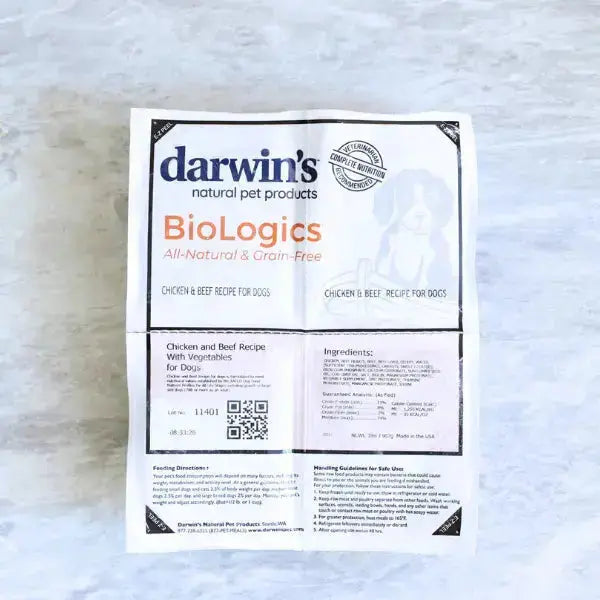 BioLogics Chicken & Beef for Dogs Darwin's